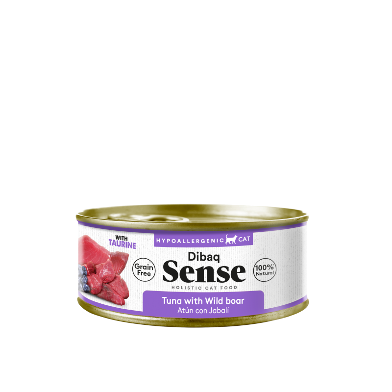 Dibaq Sense Cat tuna and wild boar with blueberries