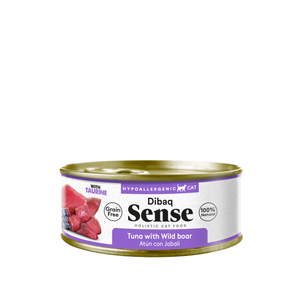 Dibaq Sense Cat tuna and wild boar with blueberries