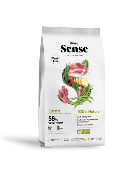 Dibaq Sense Grain Free Cordero Mini |Perros | Dibaq