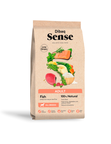 Dibaq Sense Low Grain Peixe (Adulto) |Cães| Dibaq