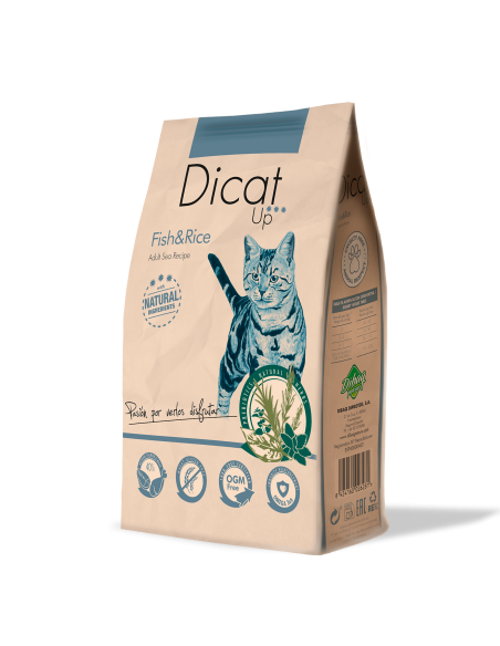 Dicat Up Adulto Pescado y Arroz |Gatos | Dibaq