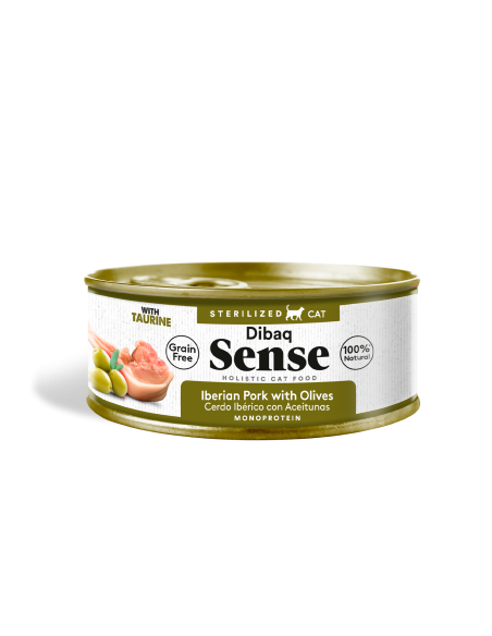 Dibaq Sense Esterilizado Porco Ibérico com Azeitonas |gatos| Dibaq