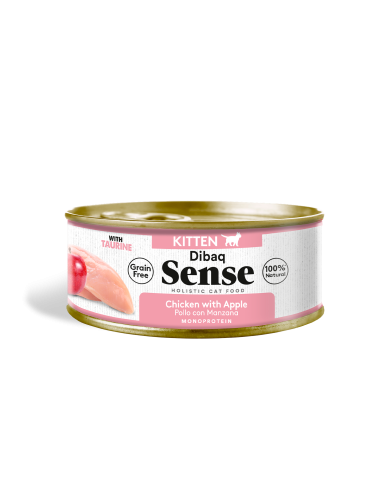 Dibaq Sense Gatito Pollo con Manzana |Gatos | Dibaq