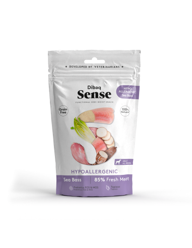 Dibaq Sense Snack Hypoallergenic Lubina |Perros