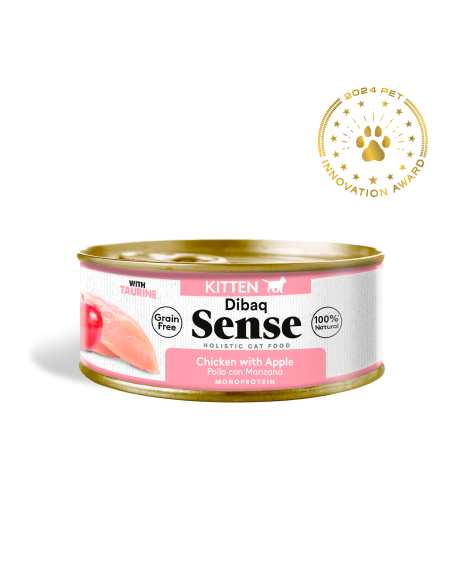 Dibaq Sense Gatito Pollo con Manzana |Gatos | Dibaq