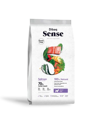 Dibaq Sense Grain Free Salmón Mini |Perros | Dibaq