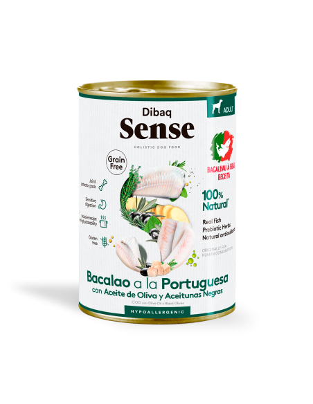 Dibaq Sense Grain Free Bacalhau à Portuguesa |Cães| Dibaq