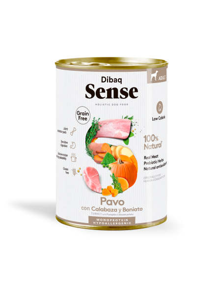 Dibaq Sense Grain Free Pavo y Calabaza |Perros | Dibaq