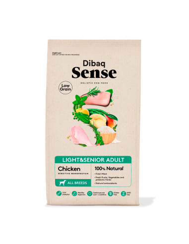 Dibaq Sense Low Grain Chicken Light or Senior |Dogs| Dibaq