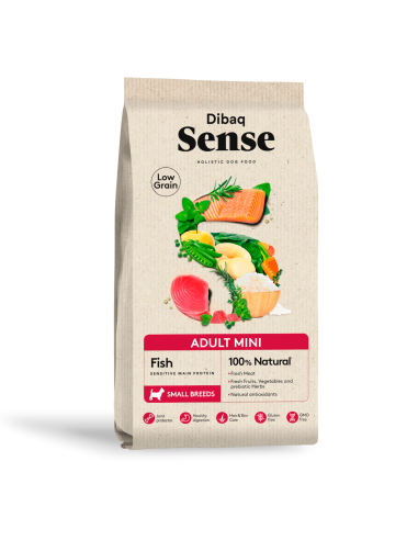 Dibaq Sense Low Grain Peixe (Adulto Mini) |Cães| Dibaq