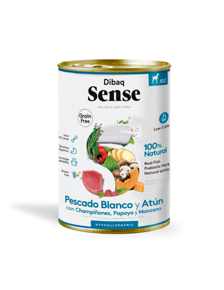 Dibaq Sense Pescado Blanco y Atún |Perros | Dibaq