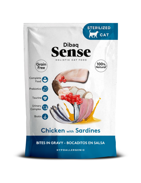 Dibaq Sense Bites Pollo con Sardinas |Gatos | Dibaq