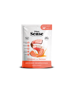 Dibaq Sense Bites frango com salmão |gatos| Dibaq