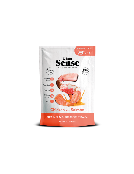 Dibaq Sense Bites Pollo con Salmón |Gatos | Dibaq