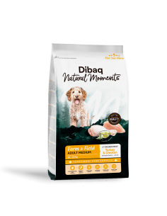 Dibaq Natural Moments 5 Star Pavo y Pollo Adulto razas medianas |Perros | Dibaq