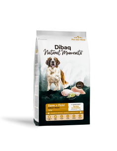 Dibaq Natural Moments 5 Star Peru e Frango Adulto Grandes Raças |Cães| Dibaq