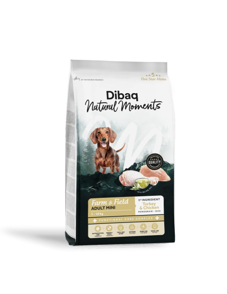 Dibaq Natural Moments 5 Star Turkey and Chicken Adult medium breeds |Dogs| Dibaq