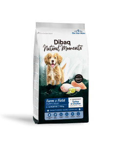 Dibaq Natural Moments 5 Star Turkey and Chicken Large Breed Puppy |Dry food| Dibaq