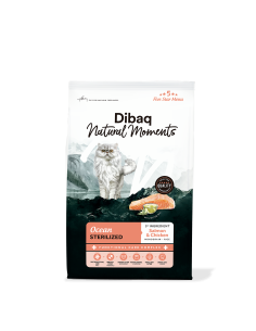 Dibaq Natural Moments 5 Star Esterilizado Salmão |gatos| Dibaq