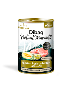 Dibaq Natural Moments Porco Ibérico Adulto com Melão |Cães| Dibaq