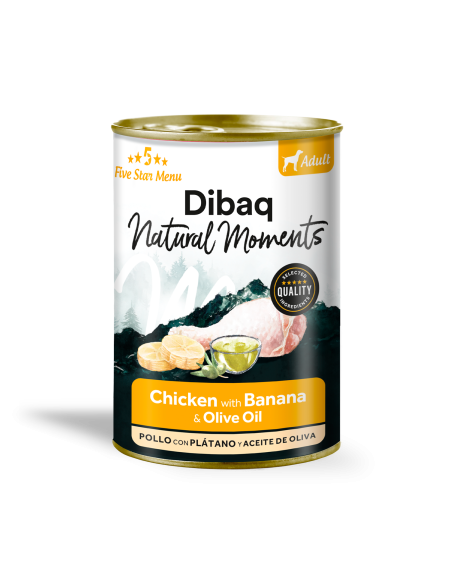Dibaq Natural Moments Adult Chicken with banana |Dogs| Dibaq