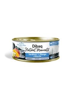 Dibaq Natural Moments 5 Star Esterilizados de Sardinas con Mango |Gatos | Dibaq
