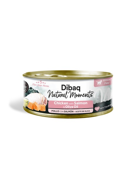 Dibaq Natural Moments 5 Star Gatito Frango com Salmão |gatos| Dibaq