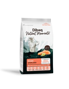 Dibaq Natural Moments 5 Star Esterilizado Salmón |Alimento Seco | Dibaq