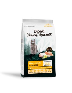 Dibaq Natural Moments 5 Star Esterilizado Pollo y Pavo |Alimento Seco | Dibaq