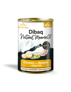 Dibaq Natural Moments Adulto Frango com banana |Alimento Húmido| Dibaq