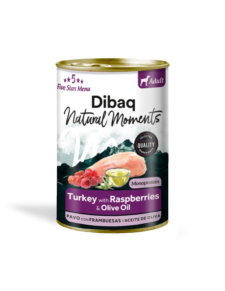 Dibaq Natural Moments Adult Turkey with Raspberry |Wet food| Dibaq
