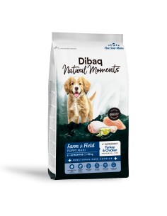 Dibaq Natural Moments 5 Star Peru e Frango Cachorro raças grandes |Alimento Seco| Dibaq