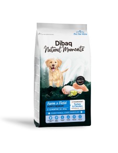 Dibaq Natural Moments 5 Star Turkey and Chicken Puppy medium breeds |Dry food| Dibaq