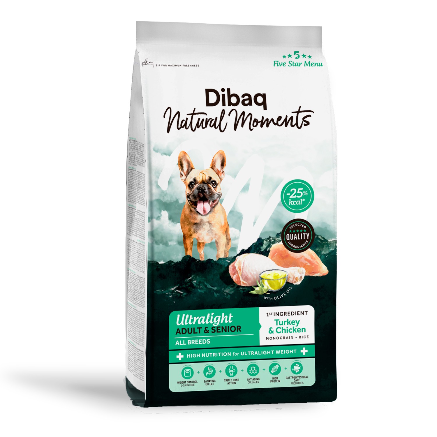 Dibaq Natural Moments 5 Star Ultralight |Alimento Seco para perros
