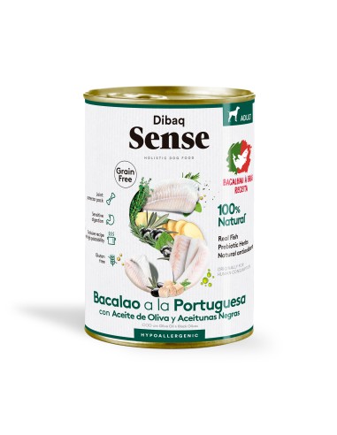 Dibaq Sense Grain Free Bacalhau à Portuguesa |Alimento Húmido| Dibaq