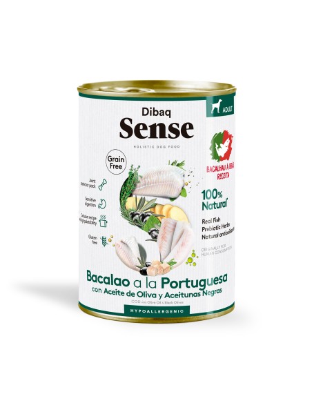 Dibaq Sense Grain Free Bacalhau à Portuguesa |Alimento Húmido| Dibaq