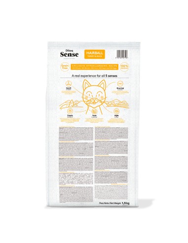 Dibaq Sense Grain Free Hairball |Alimento Seco | Dibaq