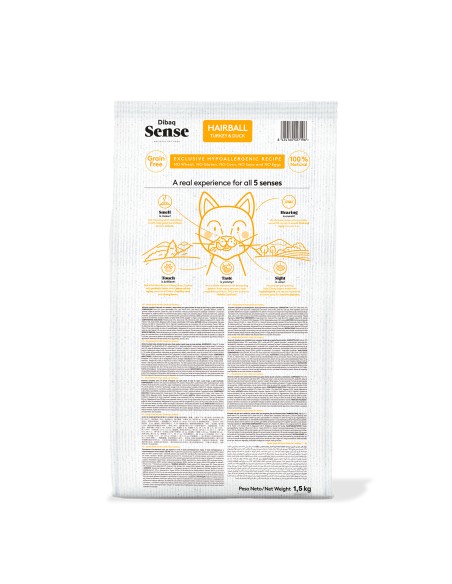 Dibaq Sense Grain Free Cat Hairball |Dry food| Dibaq