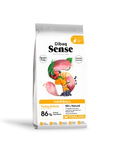 Dibaq Sense Grain Free Cat Hairball |Dry food| Dibaq
