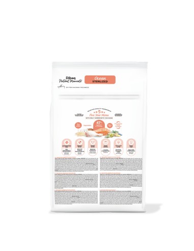 Dibaq Natural Moments 5 Star Esterilizado Salmão |Alimento Seco| Dibaq