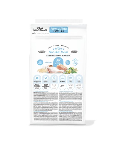 Dibaq Natural Moments 5 Star Peru e Frango Cachorro raças pequenas |Alimento Seco| Dibaq