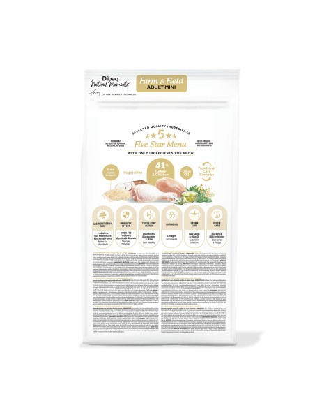 Dibaq Natural Moments 5 Star Turkey and Chicken Adult medium breeds |Dry food| Dibaq