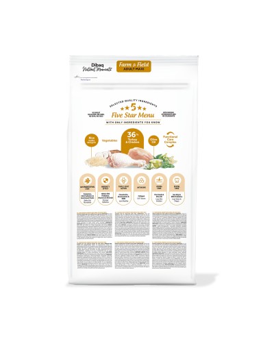 Dibaq Natural Moments 5 Star Pavo y Pollo Adulto razas grandes |Alimento Seco | Dibaq
