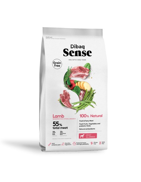 Dibaq Sense Grain Free Cordeiro |Alimento Seco| Dibaq