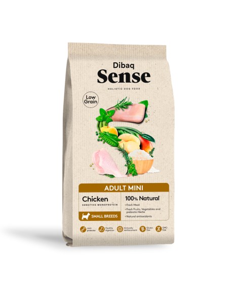 Dibaq Sense Low Grain Frango (mini adulto) |Alimento Seco| Dibaq