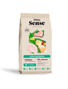 Dibaq Sense Low Grain Pollo Light o Senior |Alimento Seco | Dibaq