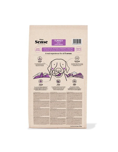 Dibaq Sense Low Grain Pavo Adulto Maxi |Alimento Seco | Dibaq