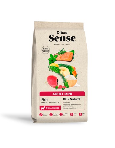 Dibaq Sense Low Grain Peixe (Adulto Mini) |Alimento Seco| Dibaq