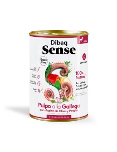 Dibaq Sense Grain Free Pulpo a la Gallega |Alimento Húmedo | Dibaq