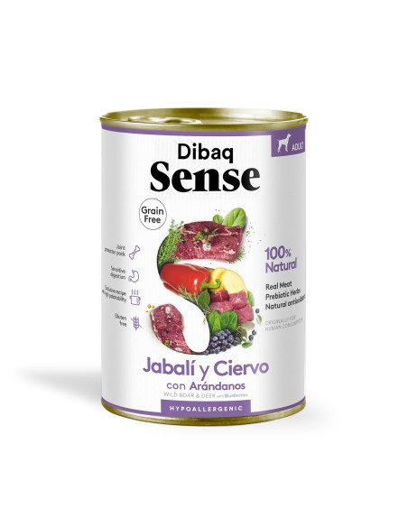 Dibaq Sense Wild (veado e javali) |Alimento Húmido| Dibaq